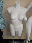 3' FEMALE BODY MANNEQUIN W/O LEGS/ARMS AND THEN 2' METAL STAND