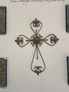 METAL 2.5' WALL HANGING CROSS