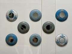 COLE & GREY ROUND METAL WALL MIRROR DÉCOR APROX 18"DIA.