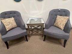 CHARLTON HOME LIZTON BARREL CHAIR IN DARK/GREY ESPRESSO