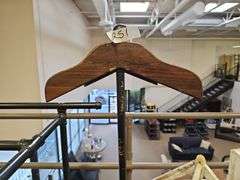 CUSTOM FABRICATED CLOTHING DISPLAY STAND APROX 58"
