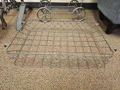 METAL WIRE BASKETS INCLUDING VINTAGE STYLE CARRIAGE