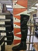 WOMEN'S BLACK SUEDE BOOTS7381 RETAIL $49 EA. NEW IN BOX SIZES INCLUDE 5.5, 6