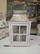 A&B HOME BORGHESE CANDLE LANTERN CABINET APROX 1'x7"x20"