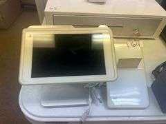 CLOVER MOBILE 3G C201 POS SYSTEM & CLOVER MOBILE PRINTER P200 BOTH WITH POWER CABLES, PULLED FROM WORKING ENVIRONMENT