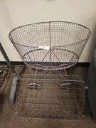 METAL WIRE BASKETS INCLUDING VINTAGE STYLE CARRIAGE