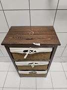 3-BASKET SMALL STORAGE UNIT APROX 15"x 9" x 25"