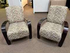 BEST CHAIRS 3800E UPHOLSTERED ACCENT CHAIR WITH SOLID WOOD LEGS APROX 3'H