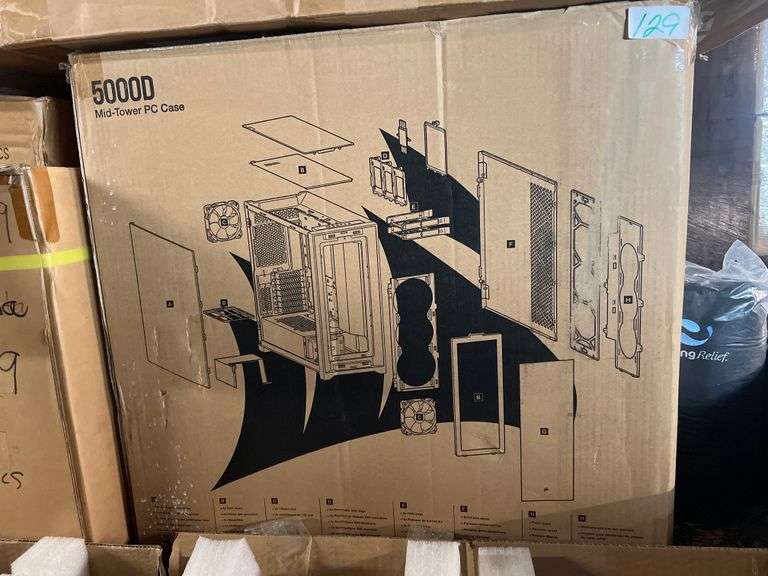CORSAIR 5000D MID-TOWER PC CASE WHITE FINISH GLASS PANEL CO9011209-WW