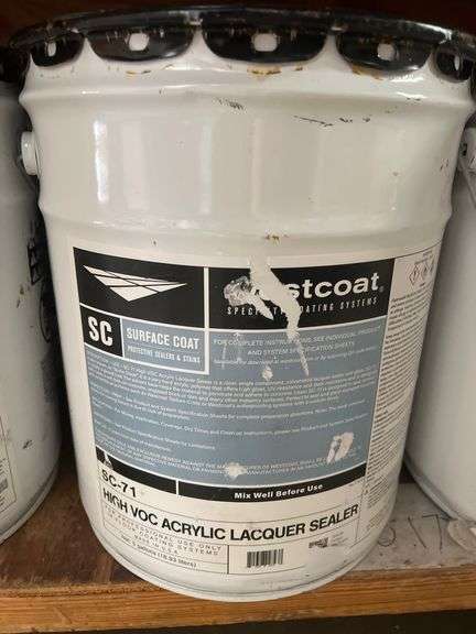 WESTCOAT SPECIALTY COATING SYSTEMS SC-71 HIGH VOC ACRYLIC LACQUER SEALER FOR PROFESSIONAL USE 5GAL 10-WP81-00