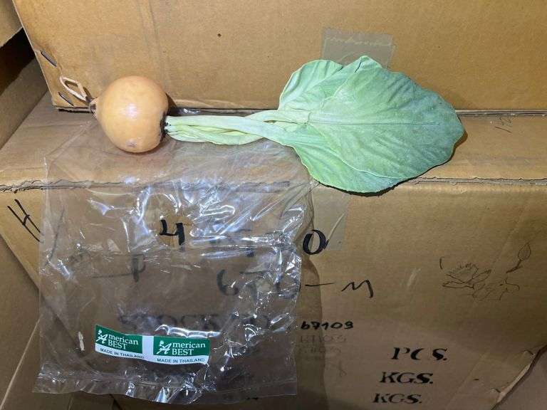 AMERICAN BEST ARTIFICIAL VEGETABLE 10" 67103 ALL NEW INDIVIDUALLY WRAPPED IN CASE.. SOLD PER CASE OF 288