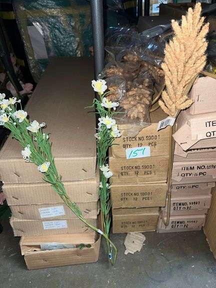 AMERICAN BEST ASSORTED ARTIFICIAL SILK FLOWERS 36"  ALL NEW IN CASE.. SOLD PER DOZEN