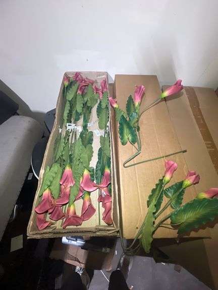 AMERICAN BEST ARTIFICIAL SILK CALLA LILY x3 MINI MAUVE COLOR 41728 APROX 2' ALL NEW IN CASE.. SOLD PER DOZEN