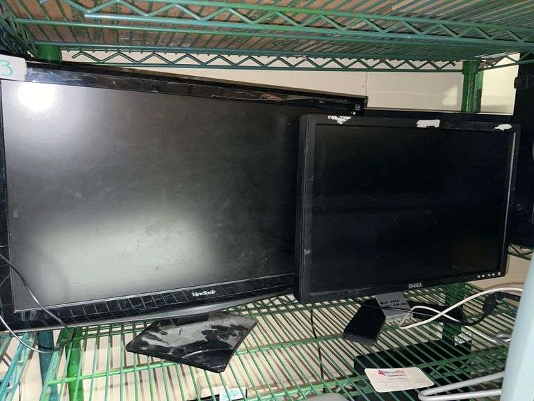 VIEWSONIC AND DELL DESKTOP MONITORS