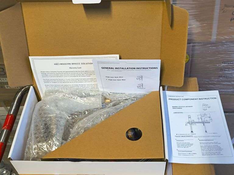 MBS MODERN BRASS SOLUTIONS 35574 CHROME GT2410-01 LAVATORY FAUCET, SINGLE HANDLE BRAND NEW IN BOX, SOLD PER UNIT