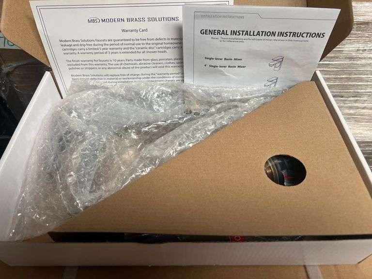MBS MODERN BRASS SOLUTIONS 35574 CHROME GT2410-01 LAVATORY FAUCET, SINGLE HANDLE BRAND NEW IN BOX, SOLD PER UNIT