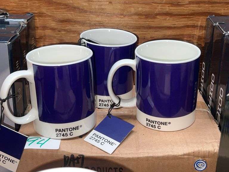 PANTONE VIOLET 2745 C CERAMIC COFFEE MUG SOLD PER PACK OF 6