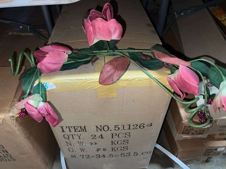 AMERICAN BEST ARTIFICIAL SILK FLOWER BERRY SWAG 24" ALL NEW IN CASE.. SOLD PER DOZEN