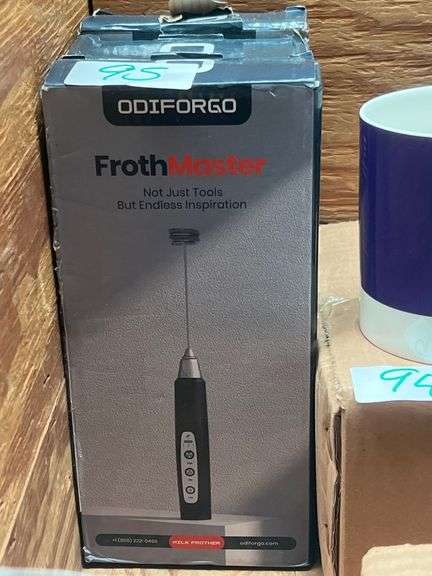ODIFORGO FROTH MASTER RECHARGEABLE BLACK MILK FROTHER