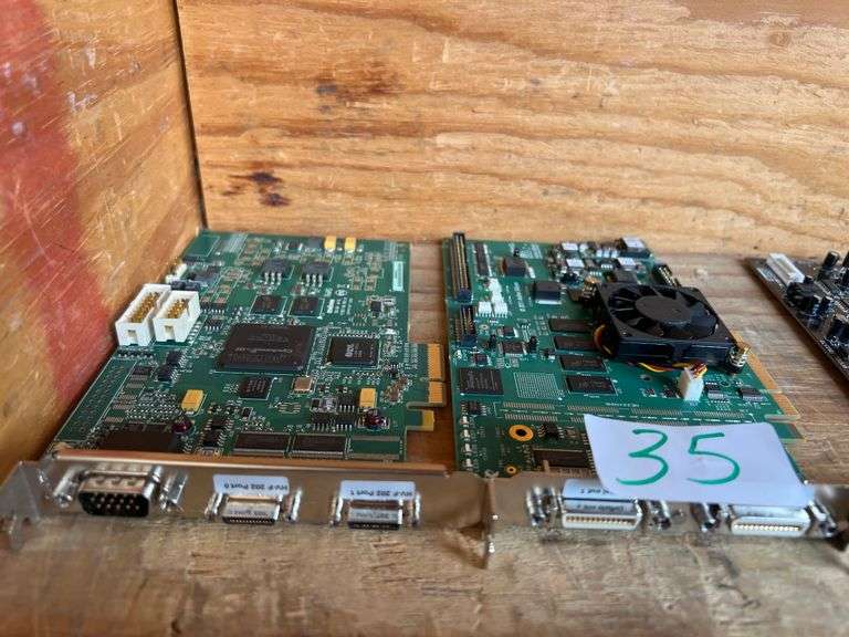 MODULES INCLUDING MATROX Y2718-00 REV.B ; ACTIVE SILICON P100-0255R ; &  SOUND BLASTER AUDIGY SB04100