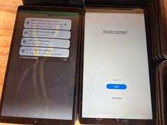 SAMSUNG TOUCHSCREEN TABLET SM-T227U MANY TESTED AND POWER ON, CAN BE RESET