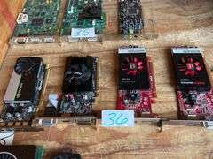 DISPLAY CARDS INCLUDING NVIDIA 0417-084 M01 T03; AMD FIREPRO W2100 47000G REV.B; ECT