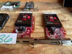 DISPLAY CARDS INCLUDING NVIDIA 0417-084 M01 T03; AMD FIREPRO W2100 47000G REV.B; ECT
