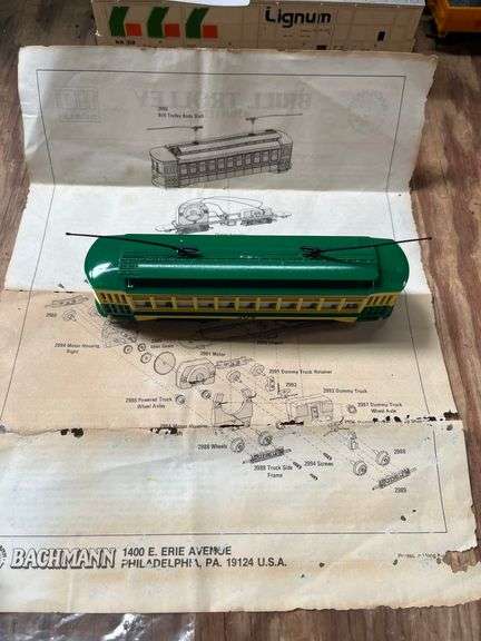 Bachmann HO Scale Brill Trolley, Philadelphia Rapid Transit #304.
