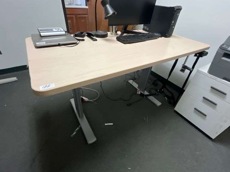 Steelcase AMQ height-adjustable desk 58" x 29" x 34"
