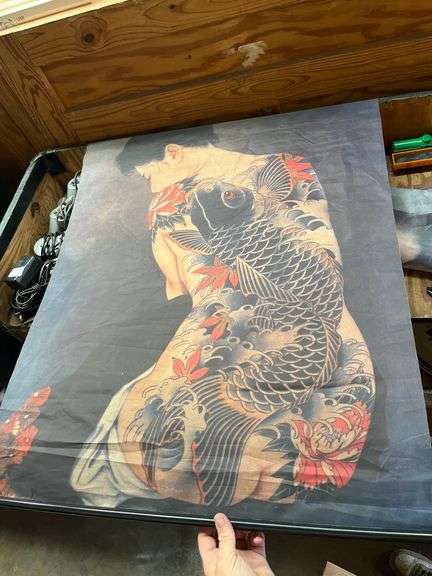 Japanese Irezumi style tapestry