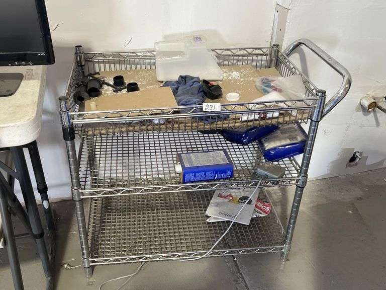 UltraDurable 3-Tier Commercial Rolling Utility Cart