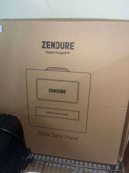 Zendure supercharged 200W solar panel in its original packaging