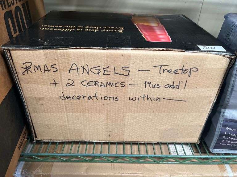 Chistmas decor incld. angel tree top