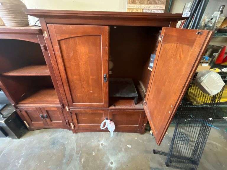 Solid wood entertainment armoire Retails $1500+
