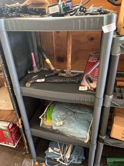 Hyper Tough 3-tier plastic shelving