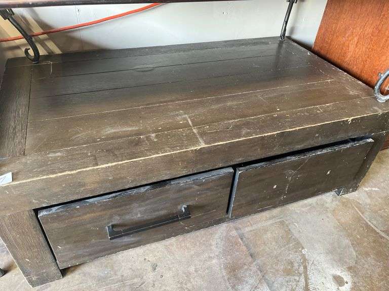 Rustic coffee table w/ storage