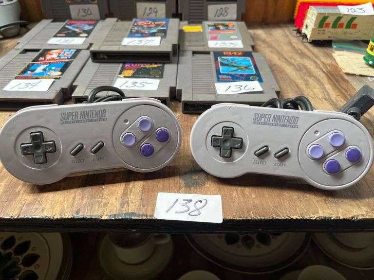 original OEM controllers for the Super Nintendo Entertainment System
