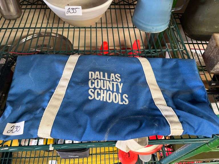 "DALLAS COUNTY SCHOOLS"  canvas duffle bag