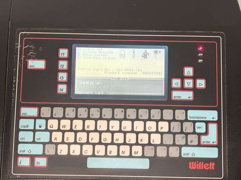 Willett 460 Si industrial continuous inkjet printer