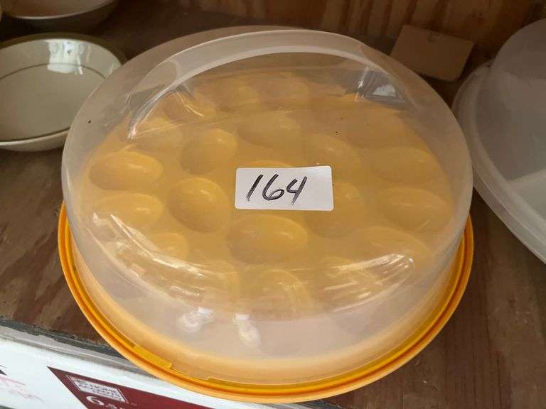 Tupperware deviled egg keeper