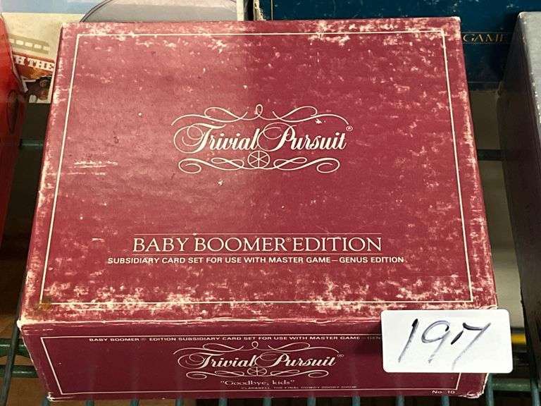 vintage 1983 Trivial Pursuit Baby Boomer Edition subsidiary card set