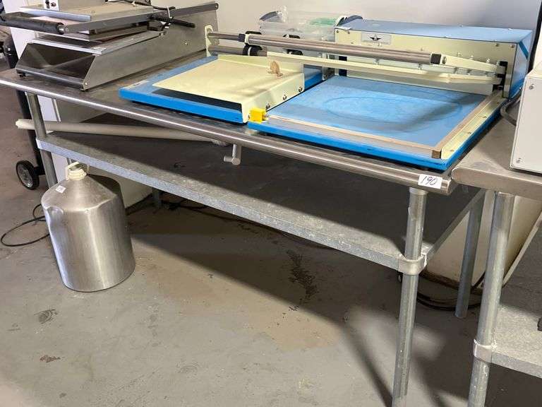 Stainless steel work table