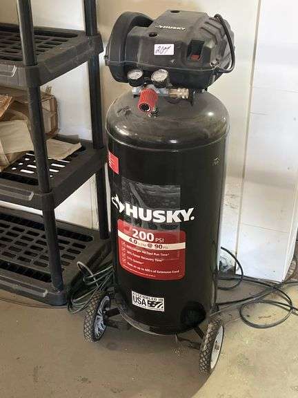 Husky 20 Gallon, 200 PSI oil-free vertical electric air compressor