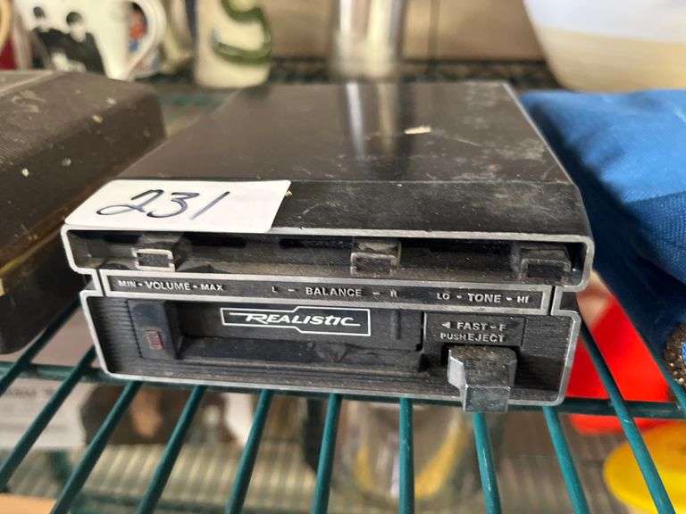 Vintage Realistic brand cassette player, model 12-1803