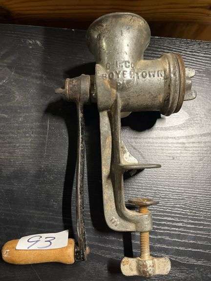 Vintage Keystone cast iron meat grinder