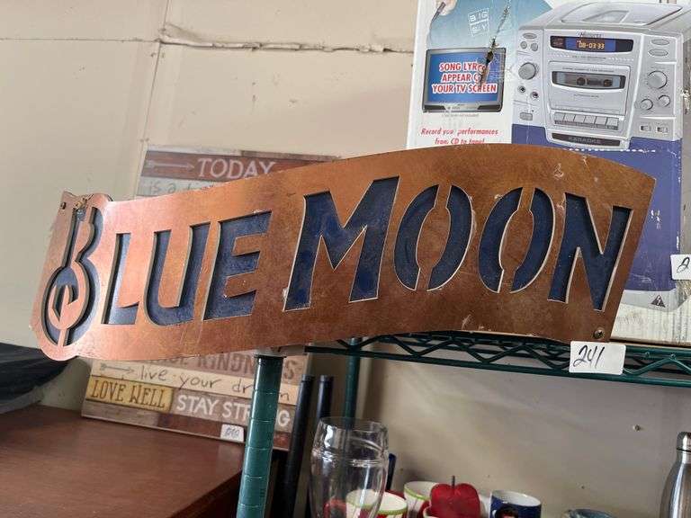 Blue Moon Brewing Company decorative wall piece