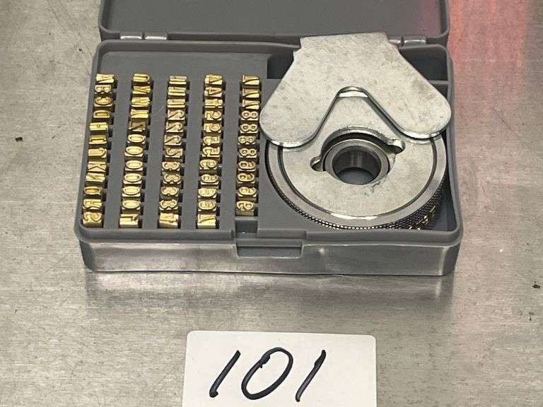 Heat stamping alphabet set for FR900/FR770 date coding machines. Incld. brass alphanumeric set