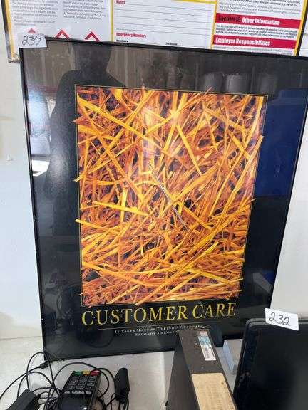 "CUSTOMER CARE" motivational poster