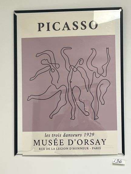 Les Trois Danseurs by Pablo Picasso print 16" x 24"