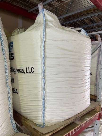 21 supersacks of USP-grade Epsom Salt from Giles Chemical, totaling 2000 pounds.